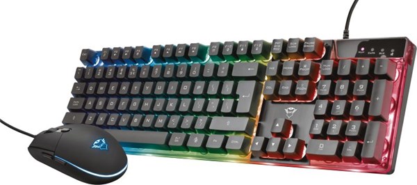 Bild von Trust  Tastatur-/Maus-Set GXT 838 Azor Gaming Combo (keyboard with mouse) DE Schwarz